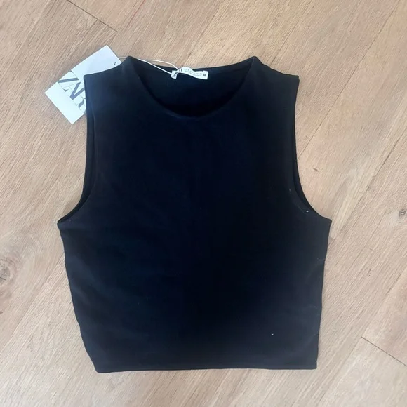 Zara Black Top and BCBG Cream Lace Skort - Picture 7 of 7